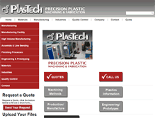 Tablet Screenshot of plastechfab.com
